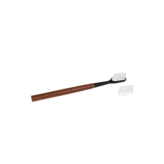 Brosse à dents rechargeable en noyer - medium
