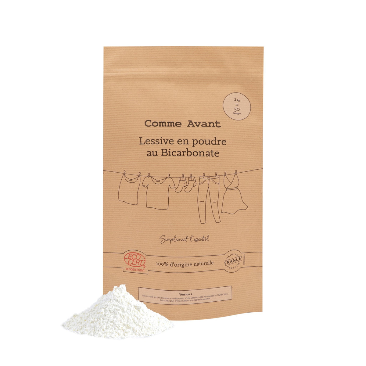 Lessive en poudre au bicarbonate