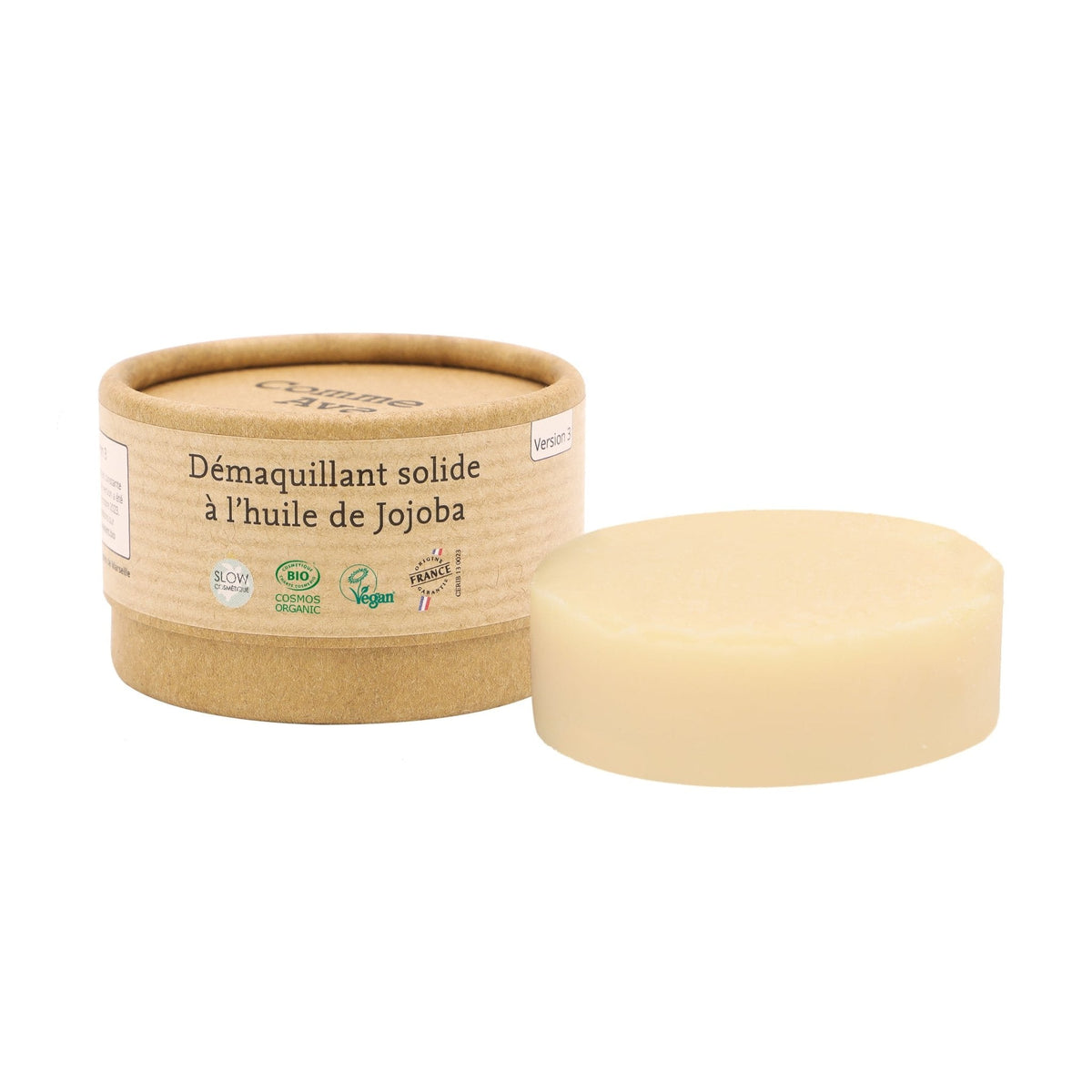 Démaquillant solide à l'huile de Jojoba