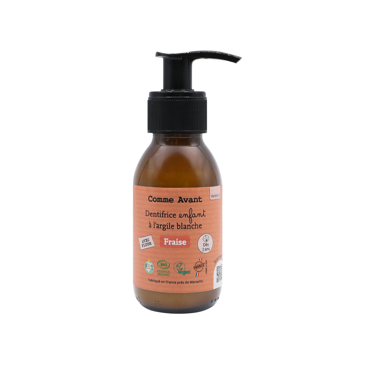 Dentifrice enfant à l'argile blanche - Fraise