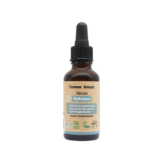 Sérum Hydratant - Acide hyaluronique, Luzerne, Polyglutamate